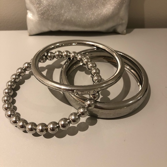 Authentic Dolce & Gabbana silver bangles - Picture 2 of 9